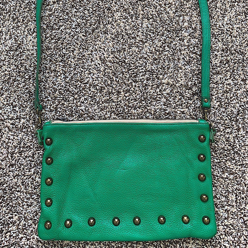 One of a kind real leather crossbody purse